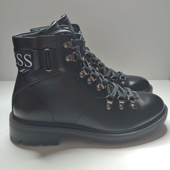 guess white combat boots